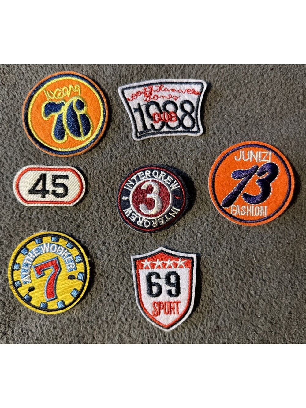 Patch Lot All The Worker 7, 69 Sport, Junizi 73, 1998 Club